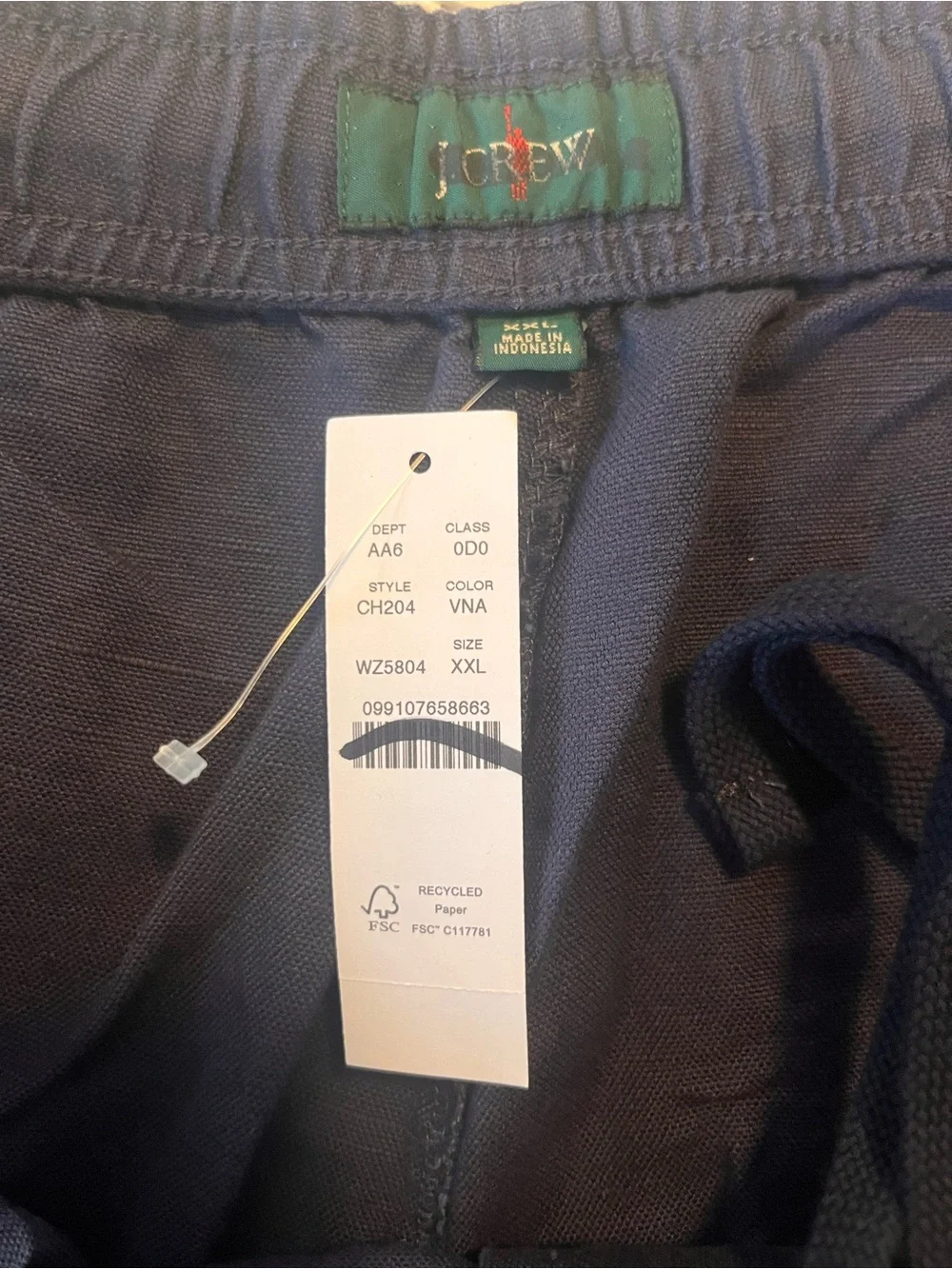 J.Crew 5.5” Pier Short in cotton-linen blend